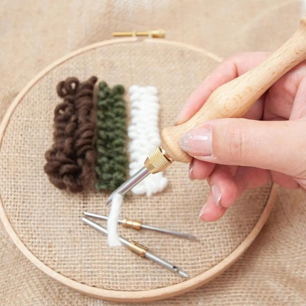 Punch Needle Kit - Kit de Broderie Créative avec Aiguille