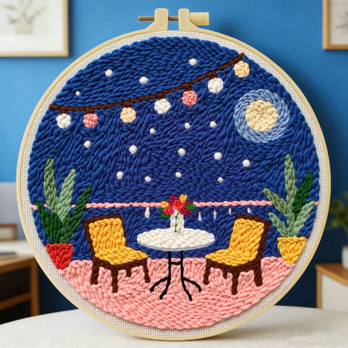 Punch Needle Kit - Kit de broderie au poinçon 20x20