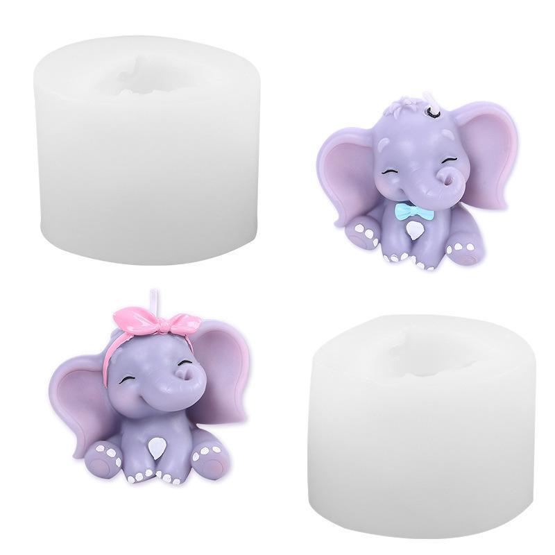 Art Craft Elephant - Moule à bougie en silicone 3D