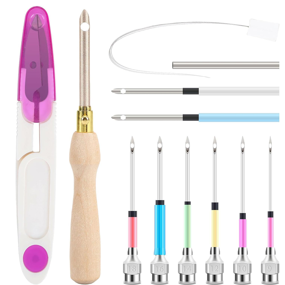 Punch Needle Kit - Kit de poinçon réglable pour broderie,