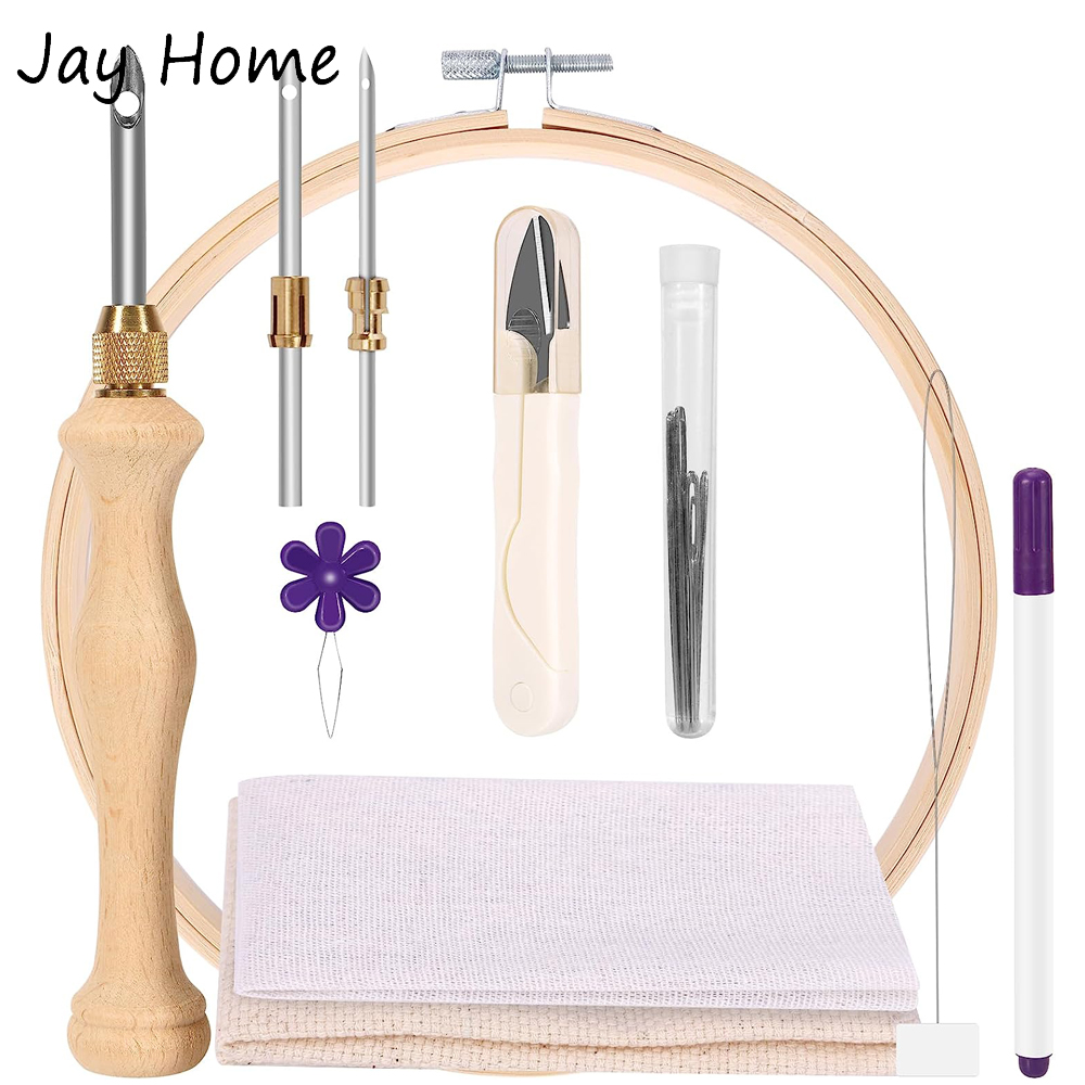 Punch Needle Kit - Kit de démarrage d'aiguille de poinçon