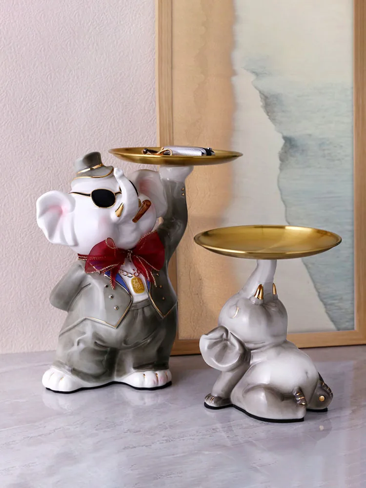 Art Craft Elephant - Statue d'éléphant d'art moderne, accessoires créatifs