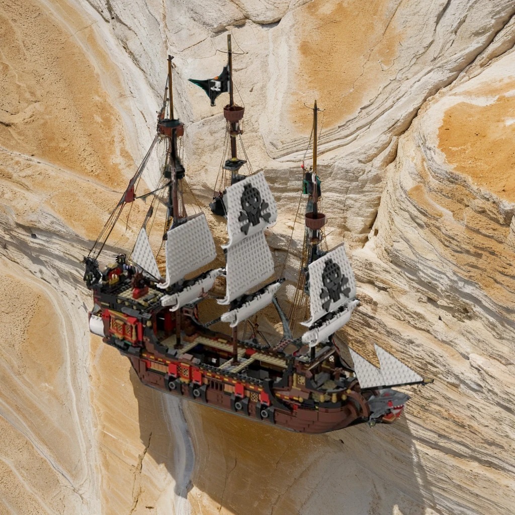 Art Craft Christmas Ideas - 2405 pièces MOC Modèle de Navire