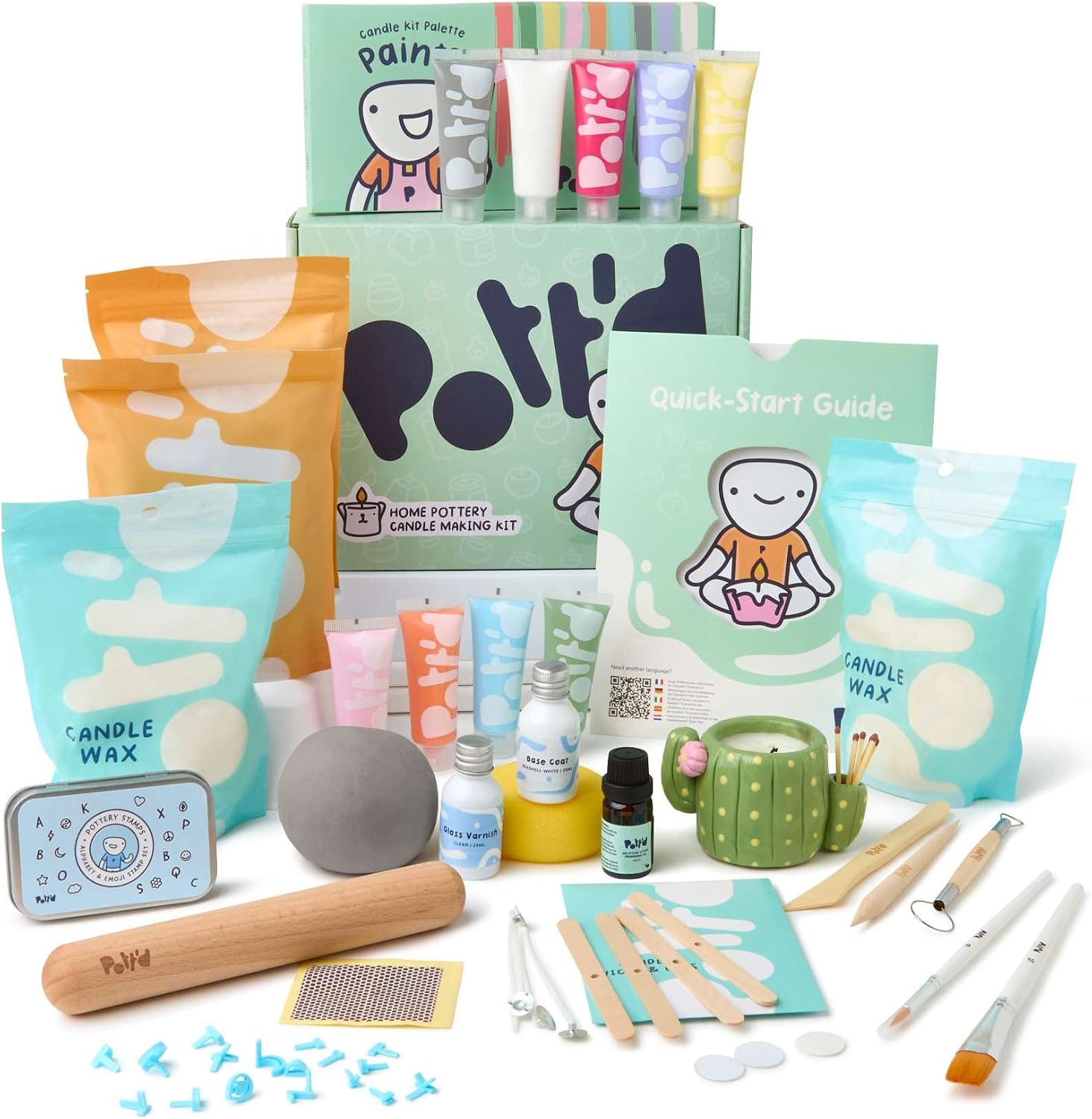 Air Dry Clay - Kit de fabrication de bougies en
