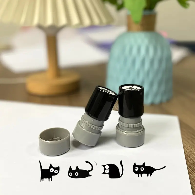 Art Craft Journals - Adorable tampon de chat noir à