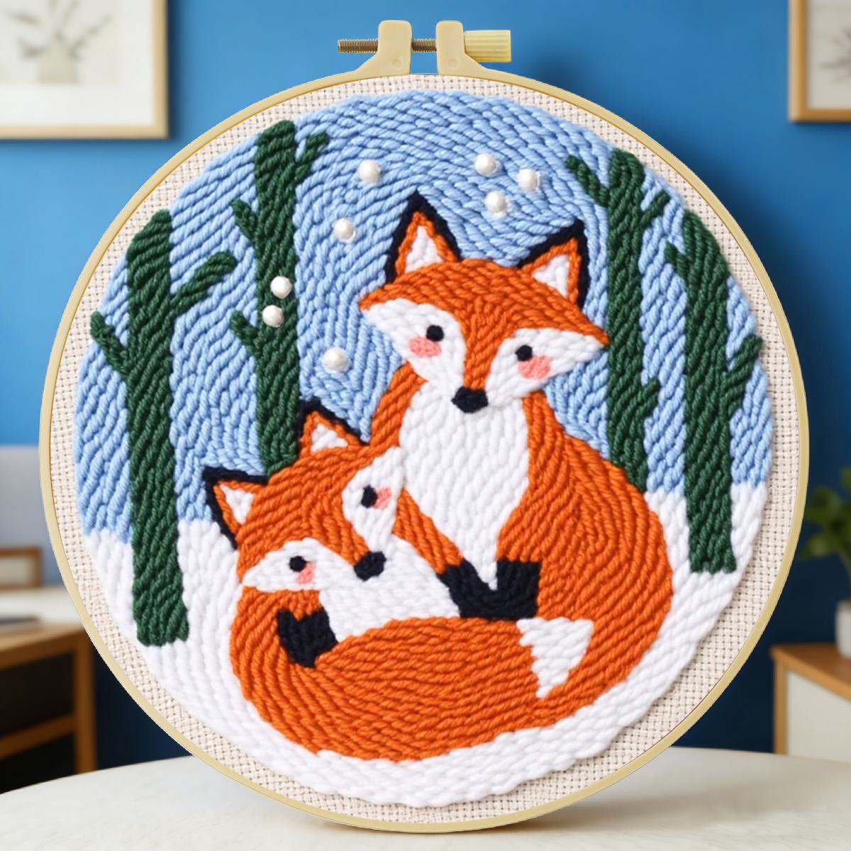 Punch Needle Kit - Kit de broderie au poinçon 20x20cm/7.87inch