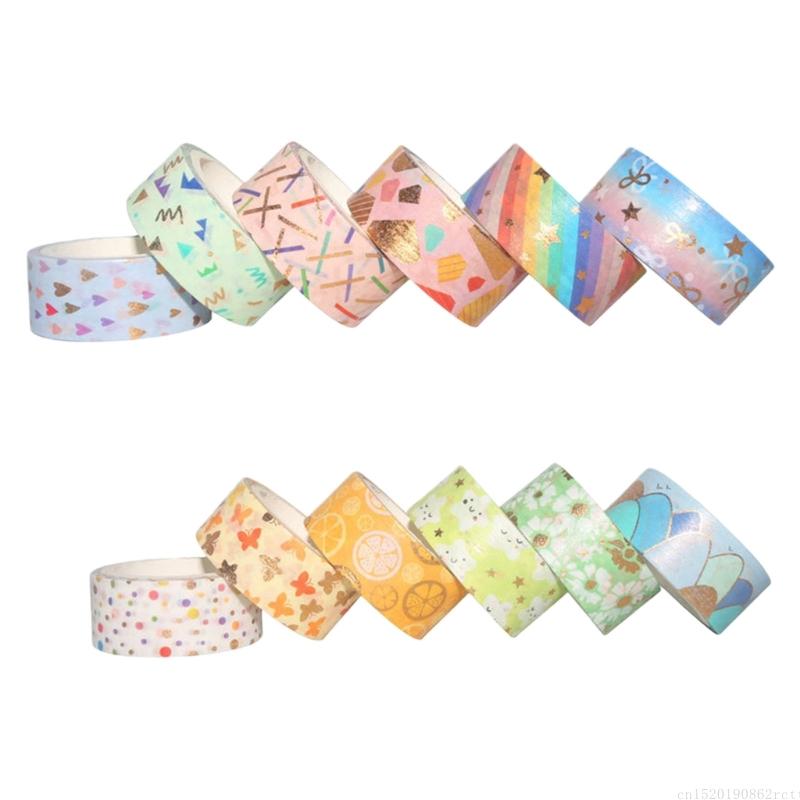 Art Craft Journals - D5BB 12 rouleaux ruban papier décoratif,