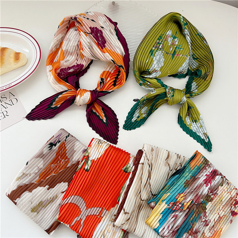 Foulard carré froissé imprimé  - Art And Craft Hair avis et prix