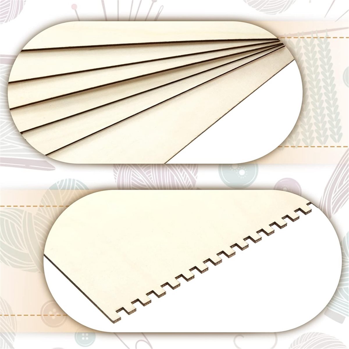 Panier de tissage cranté en bo - Art Craft Tools avis et prix