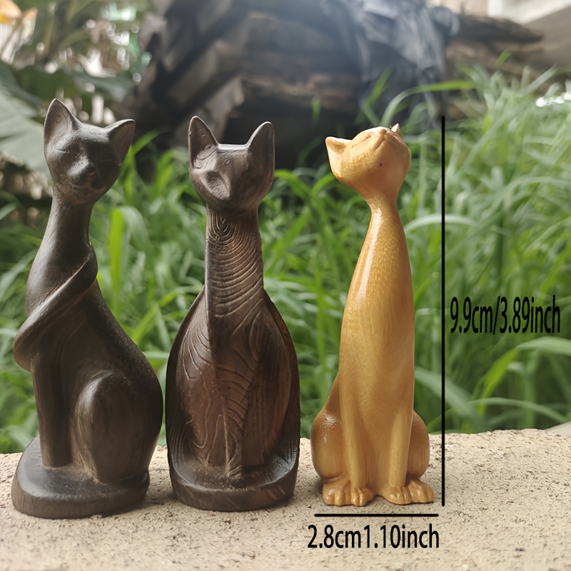 Statue de chat en bois, Orneme - Art Craft Holiday avis et prix