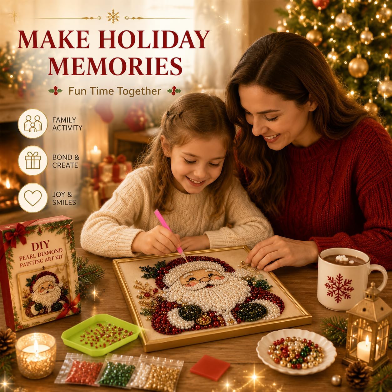 Kit de peinture diamantée de N - Art Craft Holiday avis et prix