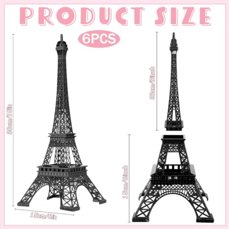 6 Pièces 15'' Statue Tour Eiff - Art Craft Model avis et prix