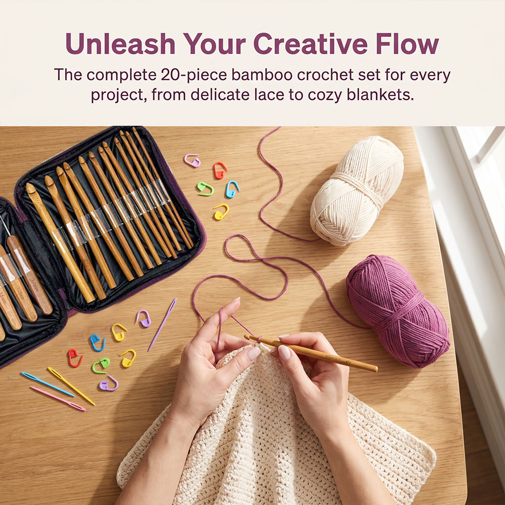 Ensemble de 74 crochets en bam - Art Craft Material avis et prix