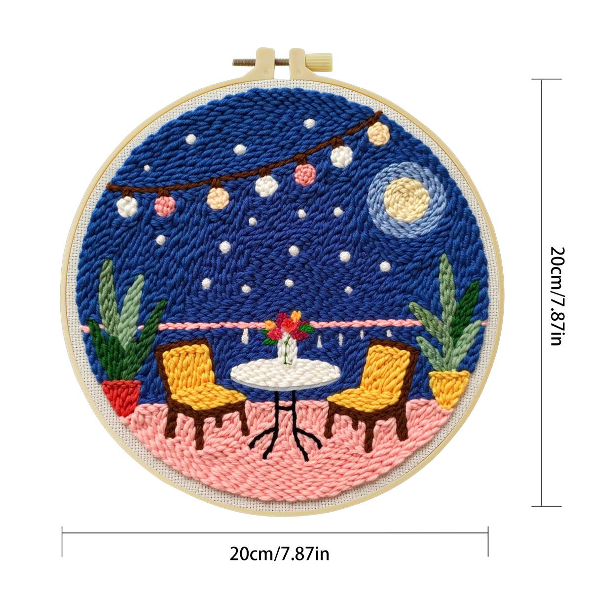 Kit de broderie au poinçon 20x - Punch Needle Kit avis et prix