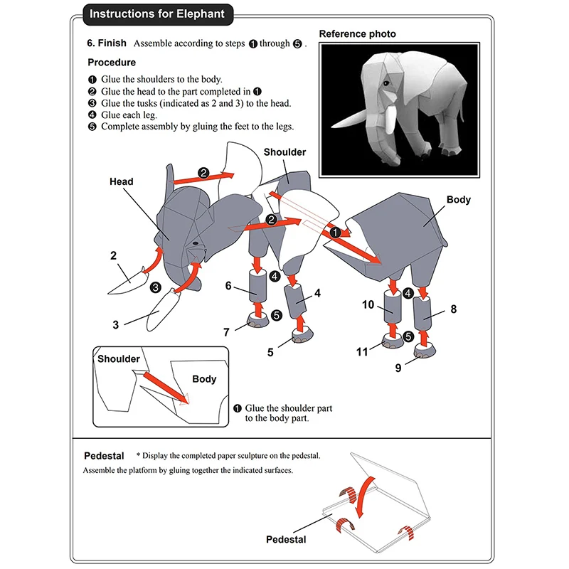 Éléphant africain Origami Art  - Art Craft Elephant avis et prix
