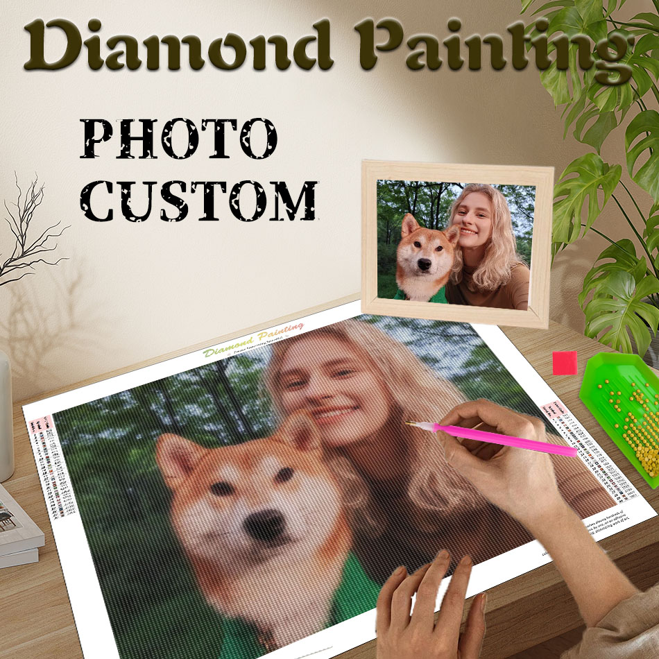 Peinture au diamant PhotoCusto - Wallpaper Art And Craft avis et prix