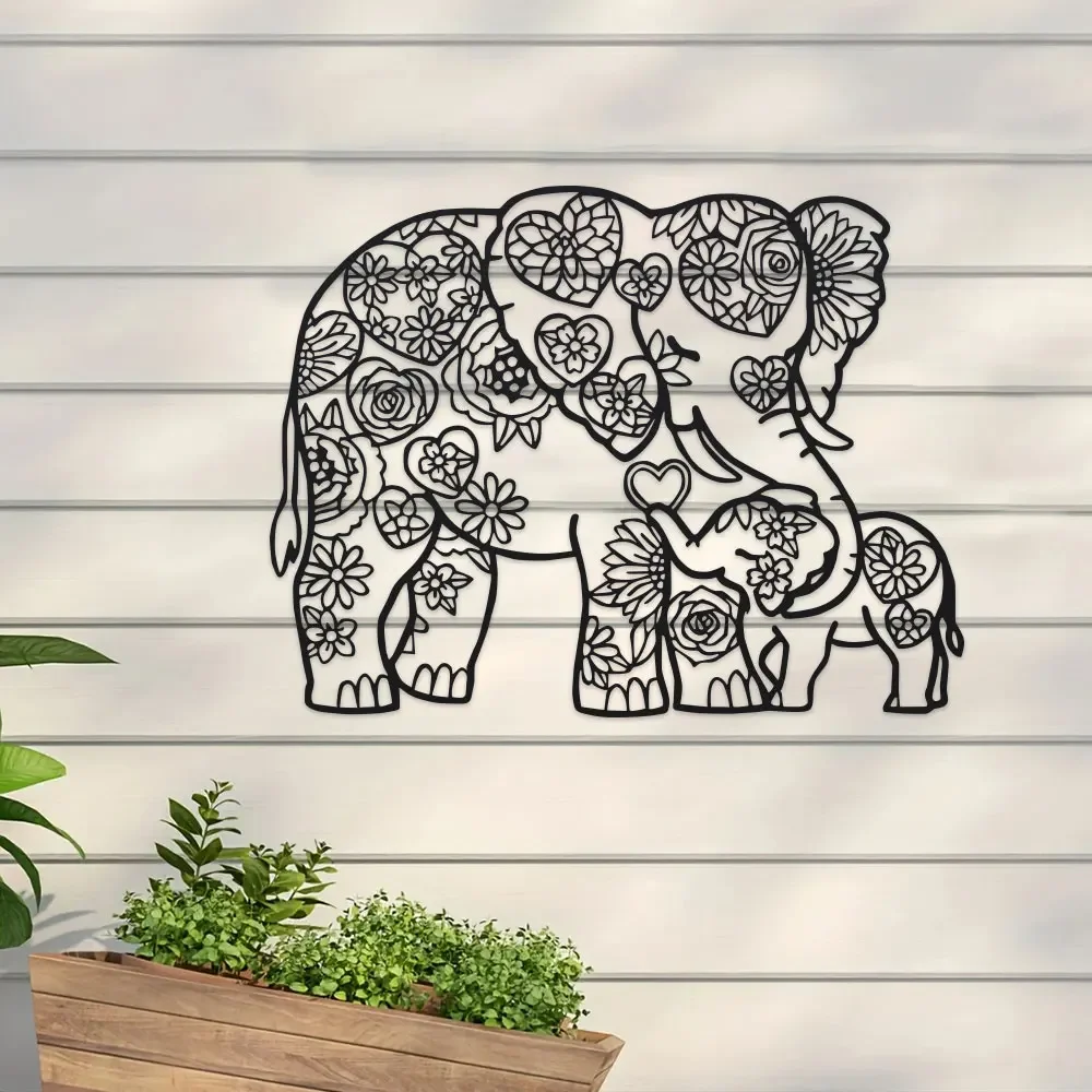 Éléphant en fer avec cœurs flo - Art Craft Elephant avis et prix