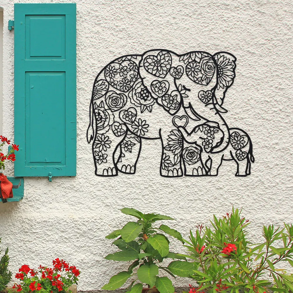 Éléphant en fer avec cœurs flo - Art Craft Elephant avis et prix