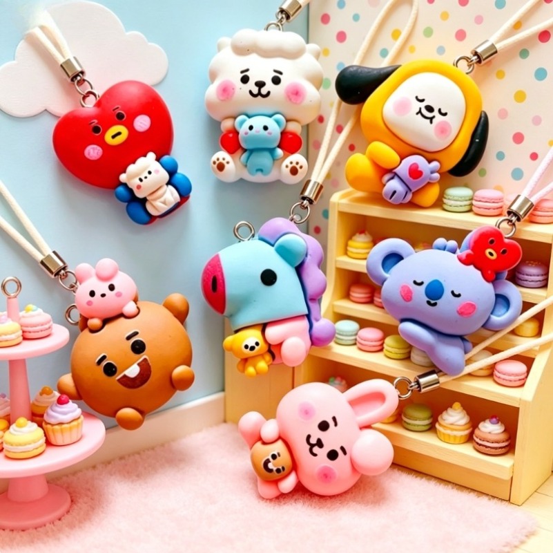 Breloques en résine BT21, 7 pi - Art Craft Material avis et prix