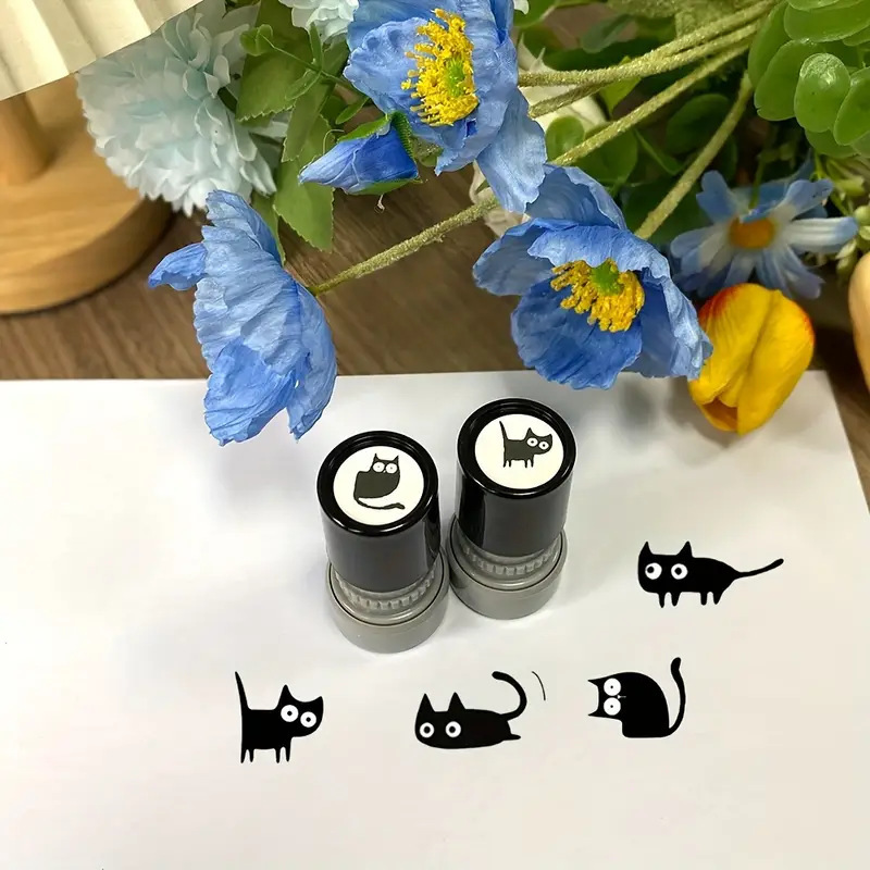 Adorable tampon de chat noir à - Art Craft Journals avis et prix