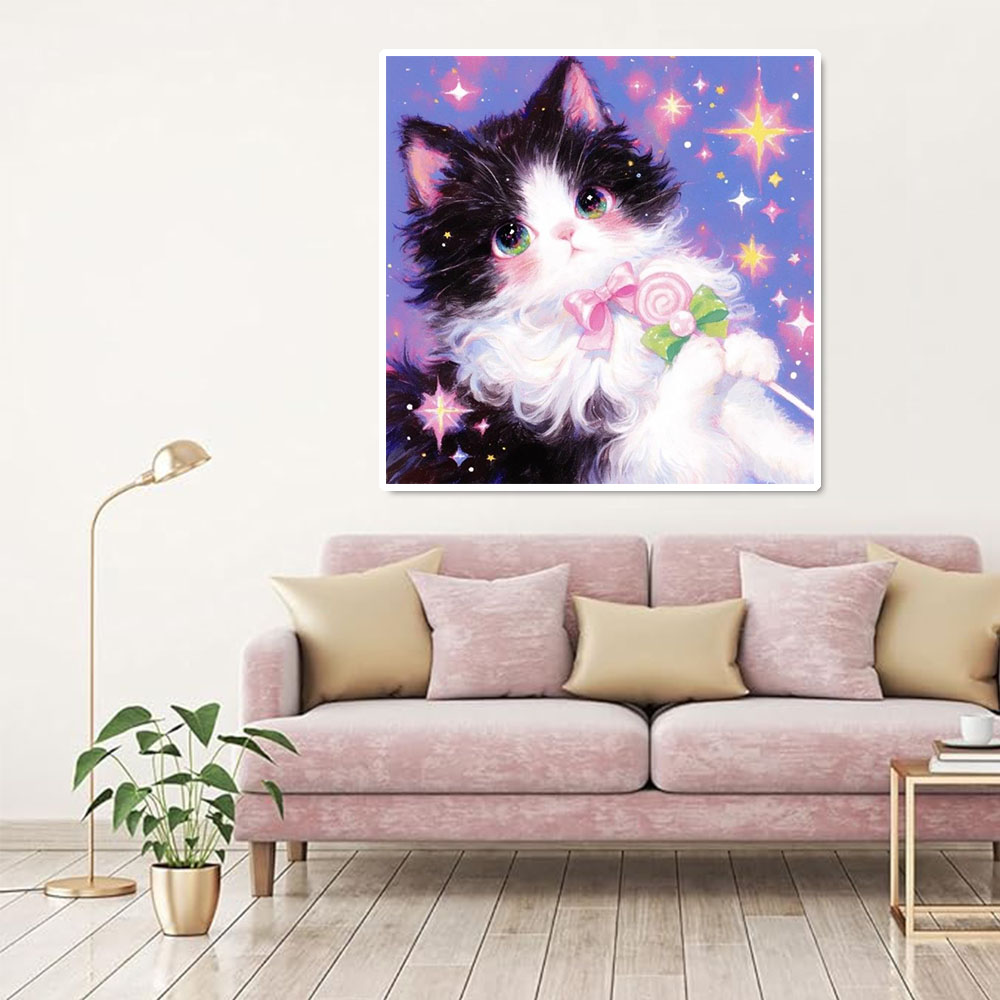 Peinture Diamant AB Chat Migno - Wallpaper Art And Craft avis et prix