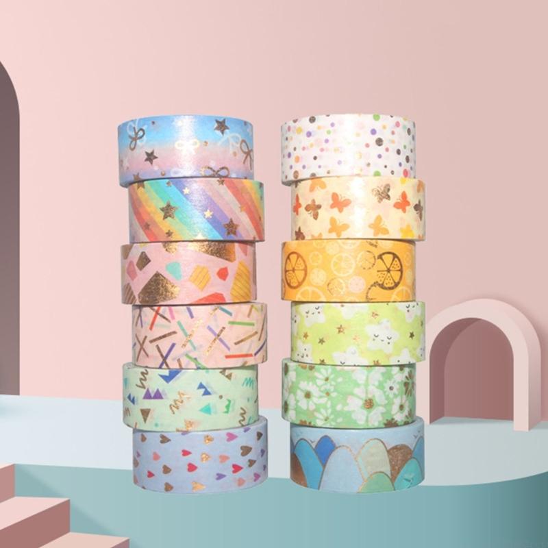 D5BB 12 rouleaux ruban papier  - Art Craft Journals avis et prix